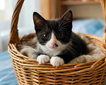 Кошки в Санкт-Петербурге: Кошечка 2 месяцев очень хочет домой Девочка, Бесплатно - фото 1