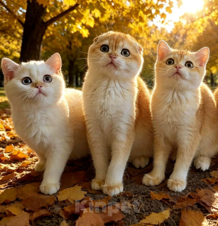 Кошки в Калуге: Шотландские Золотые шиншиллы Разнополые, Бесплатно - фото 1
