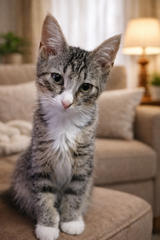 Кошечка у окошечка