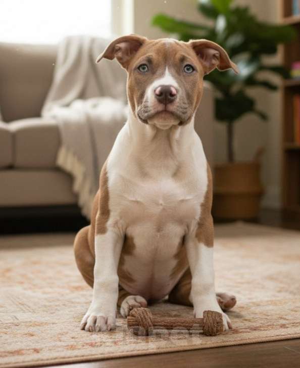 Собаки в Нижнеудинске: Щенки Американского Стаффордширского терьера Девочка, 35 000 руб. - фото 3