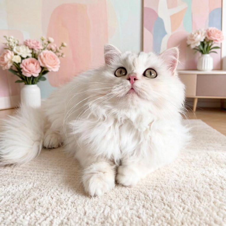 Кошки в Воронеже: Серебристая длинношерстная девочка Девочка, 5 000 руб. - фото 4