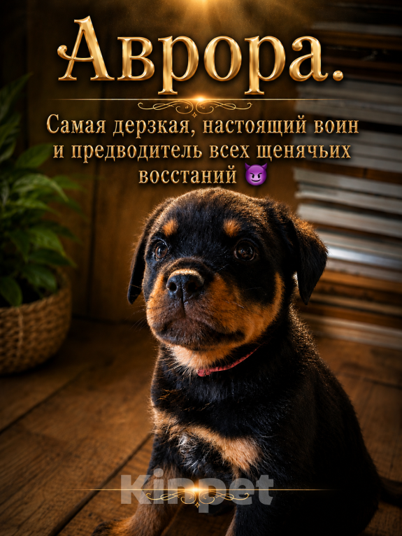 Собаки в Томске: Щенок ротвейлера самая жизнерадостная девочка Аврора Девочка, Бесплатно - фото 1