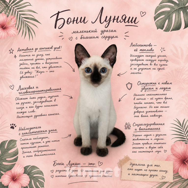 Кошки в Санкт-Петербурге: Бонни Lunyash Девочка, 65 000 руб. - фото 1